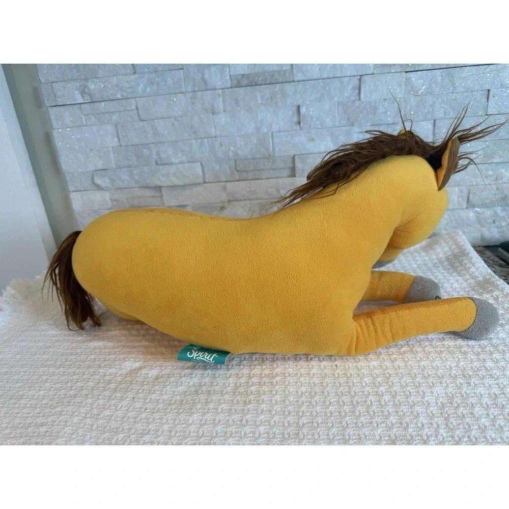 Dreamworks Spirit Untamed Large Big Brown Plush Horse Stuffed Animal Laying Down